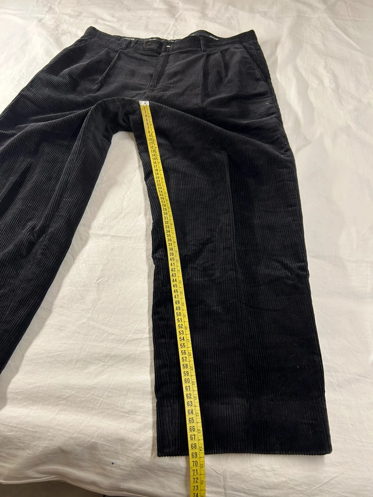 Calça de fato preta Brice estilo fim de semana em veludo costelas tamanho 50 – photo 7